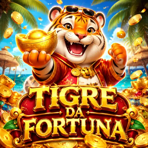 Slot Fortune Tiger com tigre dourado e rolos do jogo