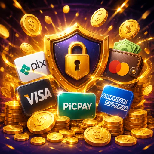 Métodos de pagamento disponíveis para depósito e saque: PIX, cartões e carteiras digitais